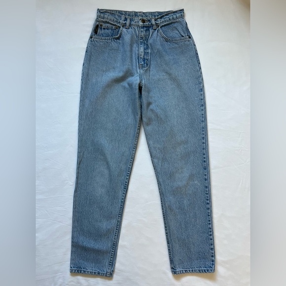 Gorgio Armani Vintage Tapered Jeans Women’s Size 29 Light Wash - Picture 1 of 14